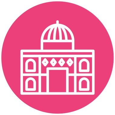 Kiliseye. Web simgesi basit illüstrasyon