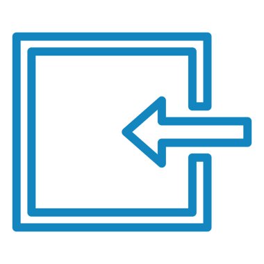 sol yön ok simgesi. vektör çizim