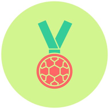 Madalya. Web simgesi basit illüstrasyon