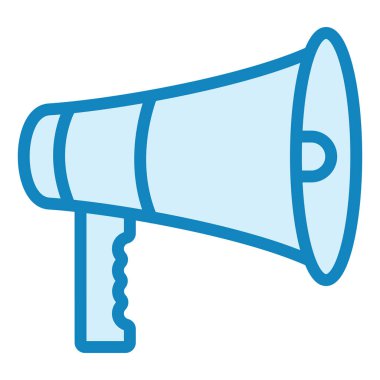 Megafon. Web simgesi basit illüstrasyon