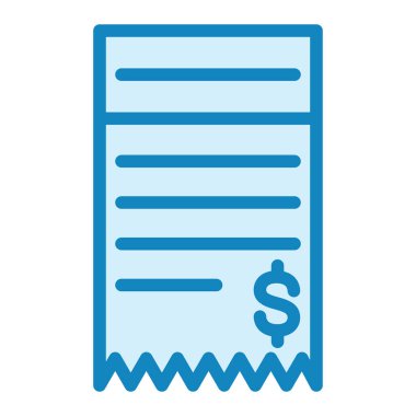 Makbuz. Web simgesi basit illüstrasyon