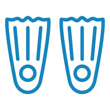 Yüzme palet simge vektör çizim