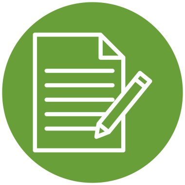 Belge. Web simgesi basit illüstrasyon