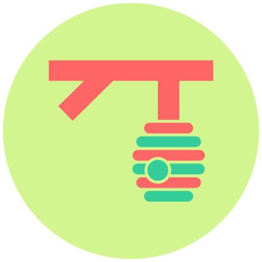 Arı kovanı simgesinin vektör illüstrasyonu