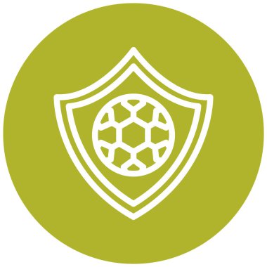 Kalkan. Web simgesi basit illüstrasyon