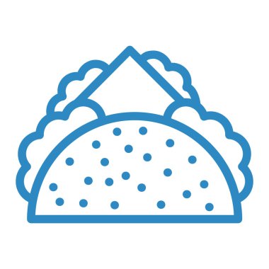 Hamburger simgesinin vektör illüstrasyonu