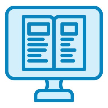 Kitap. Web simgesi basit illüstrasyon