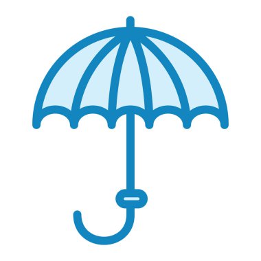 Şemsiye. Web simgesi basit illüstrasyon 