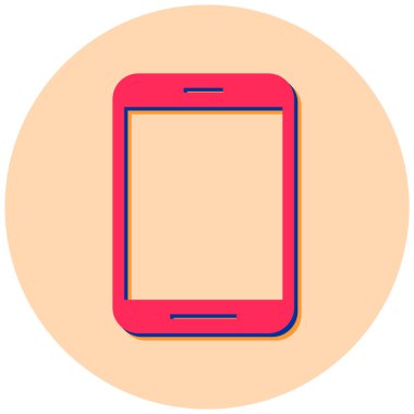 Cep telefonu. Web simgesi basit illüstrasyon