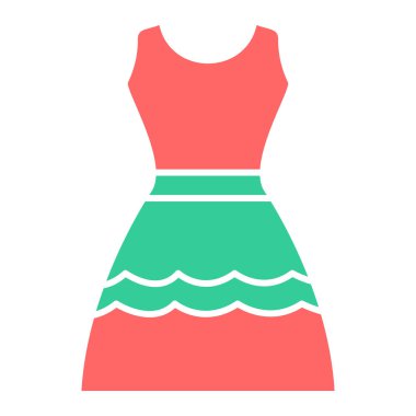 Elbise. Web simgesi basit illüstrasyon