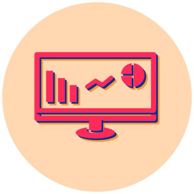 Çizelge. Web simgesi vektör illüstrasyonu