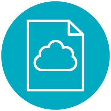 Bulut deposu. Web simgesi