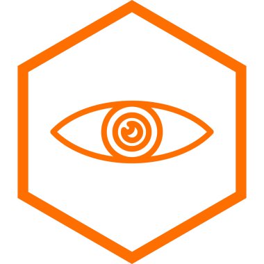 Göz simgesinin vektör illüstrasyonu