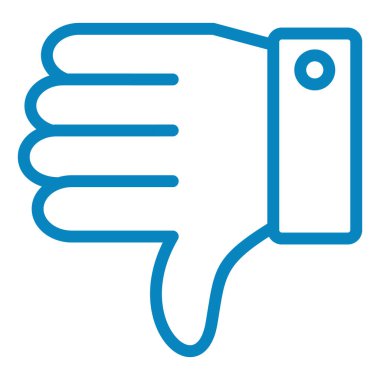 Hoşlanmıyorum. Web simgesi basit illüstrasyon