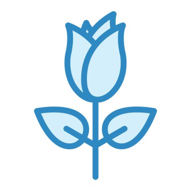 Çiçek. Web simgesi basit illüstrasyon