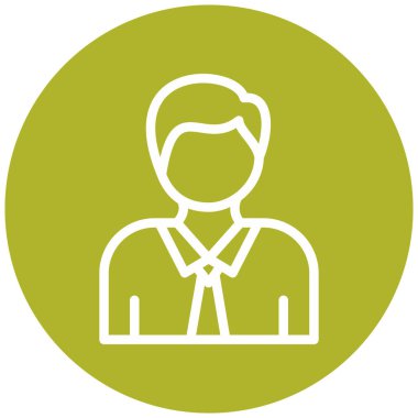 avatar. Web simgesi basit illüstrasyon