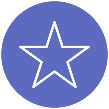 Yıldız. Web simgesi basit illüstrasyon