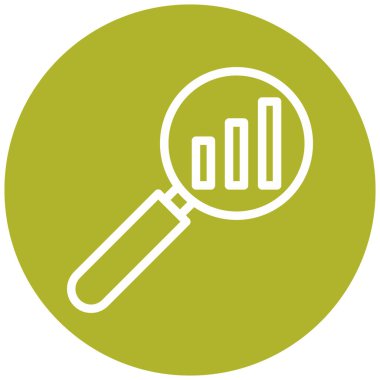 Büyüteç simgesi. vektör illüstrasyonu