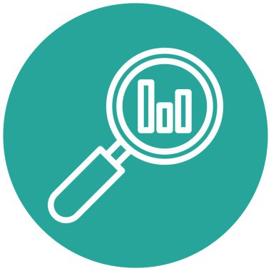 Büyüteç simgesi. vektör illüstrasyonu