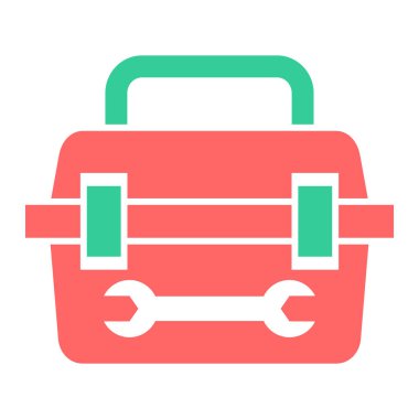 Alet çantası. Web simgesi basit tasarım