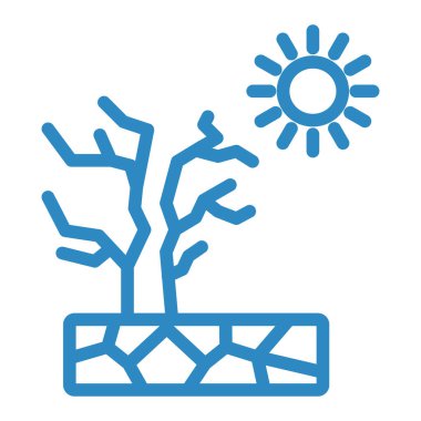 Ağaç simgesi. Web için bitki vektör simgelerinin özet çizimi