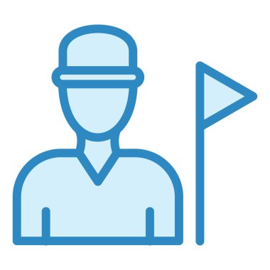  Tur Rehberi Modern ikon vektör çizimi 