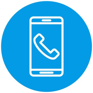 Telefon simgesi vektör illüstrasyonu