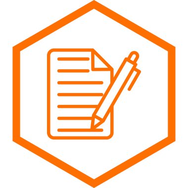 belge simgesi, vektör çizimi