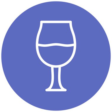 Şarap. Web simgesi basit illüstrasyon