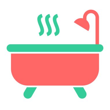 Küvet. Web simgesi basit tasarım