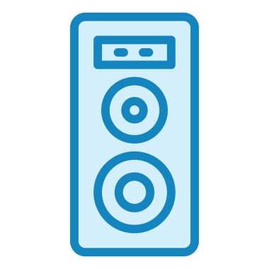 Konuşmacı. Web simgesi basit illüstrasyon 