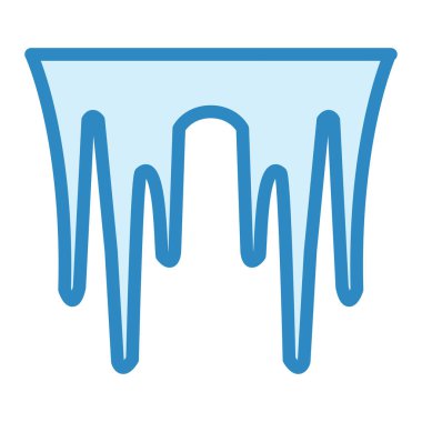 Icicles modern simge vektör illüstrasyonu