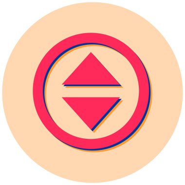 Ok. Web simgesi basit illüstrasyon