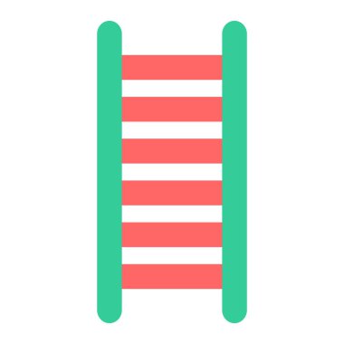 Merdiven. Web simgesi basit illüstrasyon