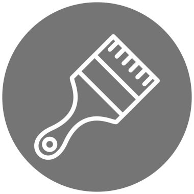 boya fırçası ikonu. Web tasarımı için basit boya fırçası vektör sembolü çizimi