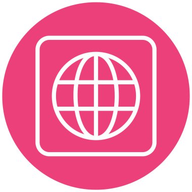 Dünya haritası. Basit resimleme