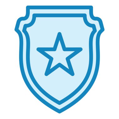 Kalkan. Web simgesi basit illüstrasyon 