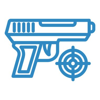 silah simgesi vektör illüstrasyonu