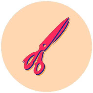 Makas. Web simgesi basit tasarım