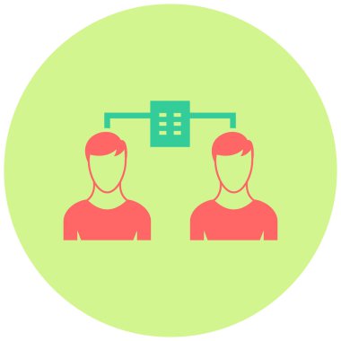 Kurumsal simgenin vektör illüstrasyonu