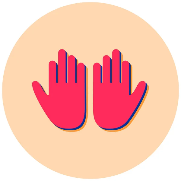 Handschuhe Web Symbol Einfache Illustration — Stockvektor