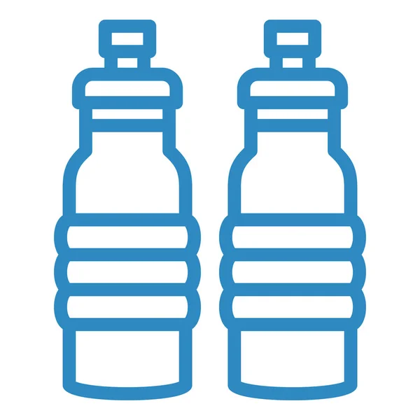 Botella Agua Vector Icono Señal Bebida Comida Ilustración Símbolo Aislado — Archivo Imágenes Vectoriales
