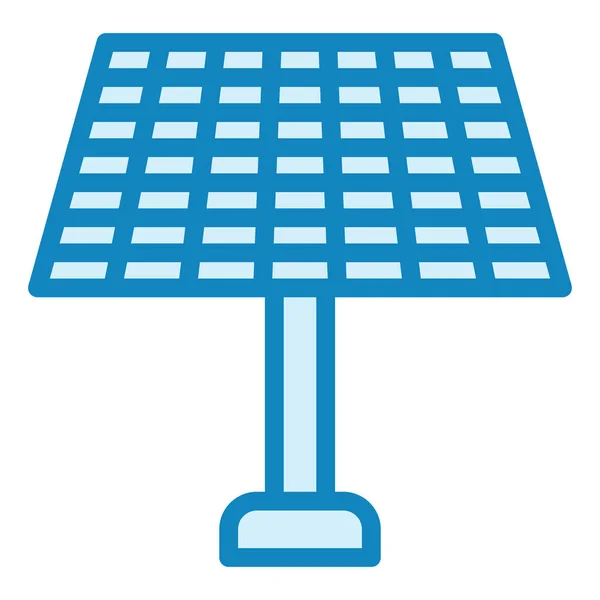 Painel Solar Ícone Web Ilustração Simples —  Vetores de Stock