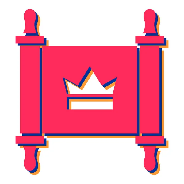 Roi Palais Royal Icône Illustration Simple Symbole Vectoriel Couronne Pour — Image vectorielle