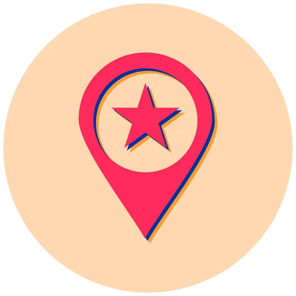 Location Web Icon Simple Illustration — Stock Vector