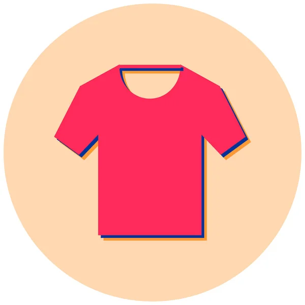 Camiseta Ropa Camiseta Chaqueta Plana Ilustración Vectorial — Archivo Imágenes Vectoriales