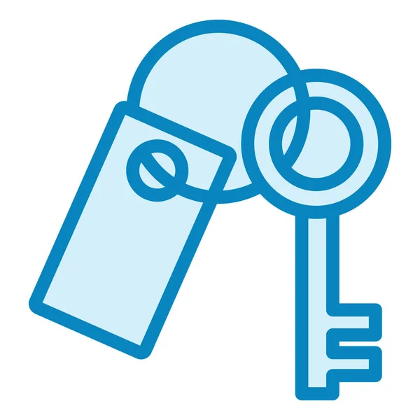 Room Key Moderne Icon Vektor Illustration — Stockvektor