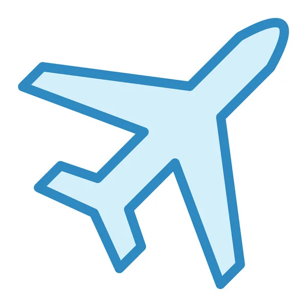 Avião Ícone Web Ilustração Simples — Vetor de Stock