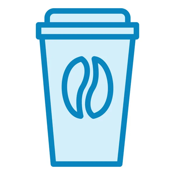 Kahve Modern Ikon Vektör Illüstrasyonu — Stok Vektör