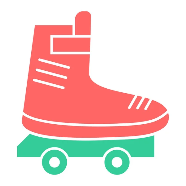 Roller Skate Web Icon Simple Illustration — Stock Vector